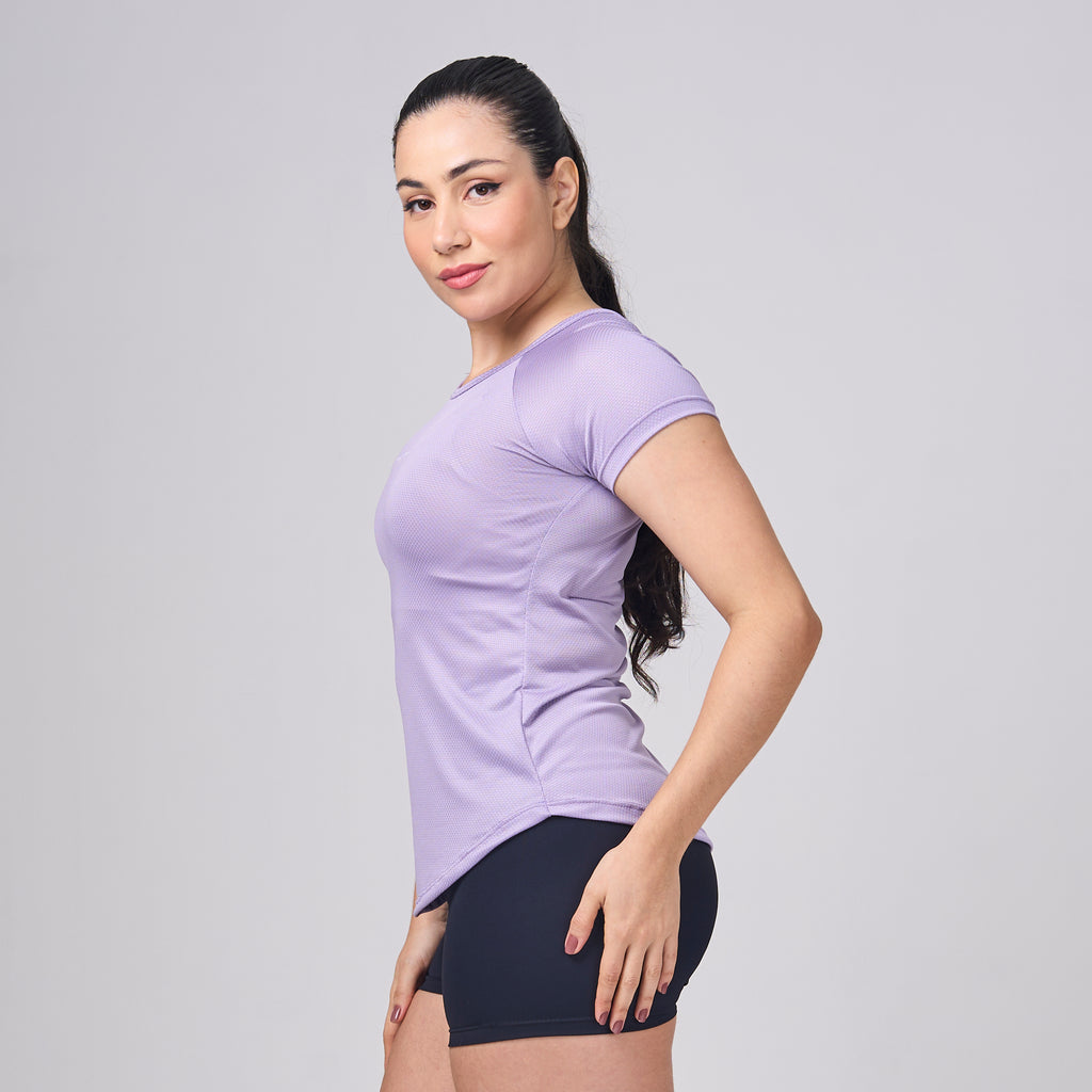 Camiseta Feminina Dry Fit New Horizon Lilás Malva