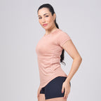 Camiseta Feminina Dry Fit New Horizon Marrom Cappuccino