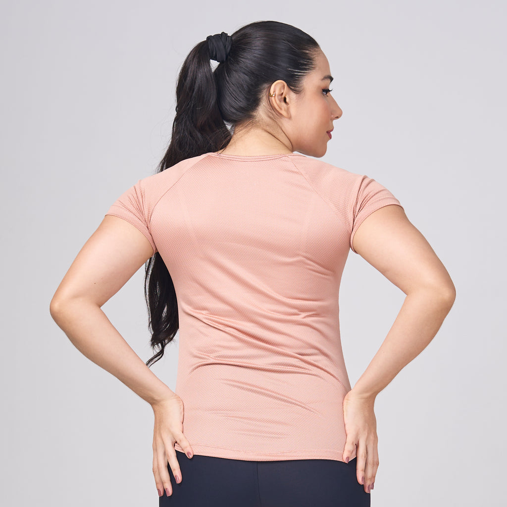 Camiseta Feminina Dry Fit New Horizon Marrom Cappuccino