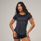 Camiseta Feminina Dry Fit New Horizon Preto