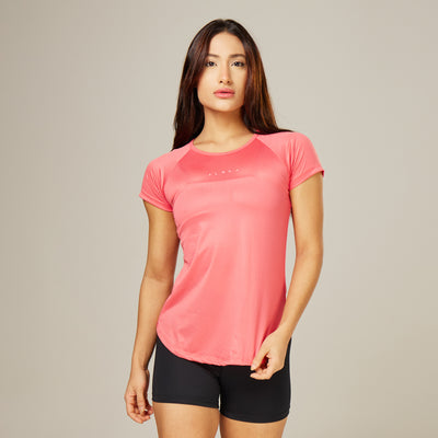 Camiseta Feminina Dry Fit New Horizon Rosa Paraiso