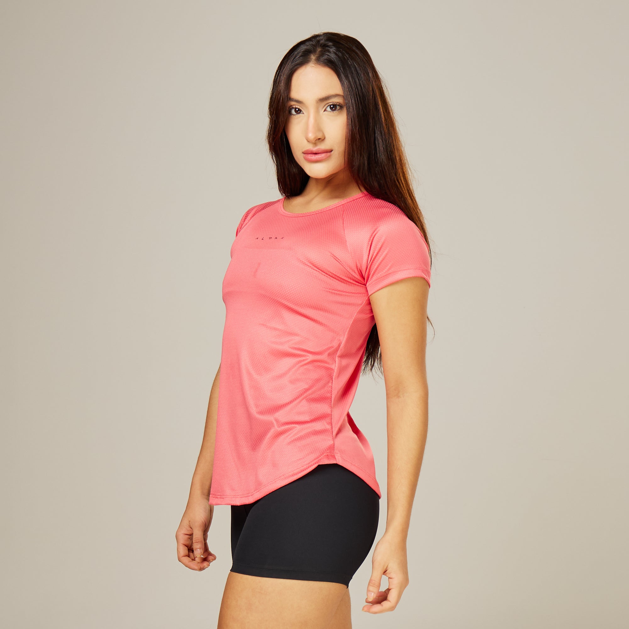Camiseta Feminina Dry Fit New Horizon Rosa Paraiso