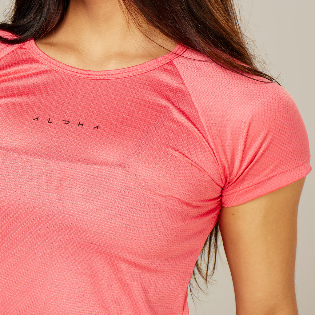 Camiseta Feminina Dry Fit New Horizon Rosa Paraiso