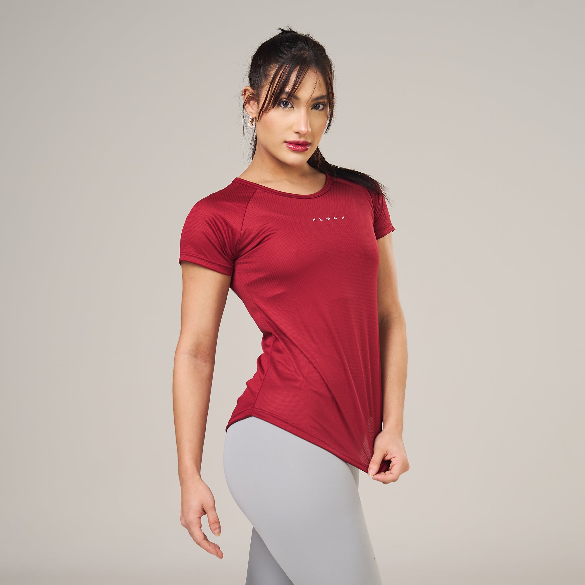 Camiseta Feminina Dry Fit New Horizon Vermelho Biking