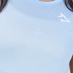 Camiseta Feminina Dry Fit New Lupus Azul Céu