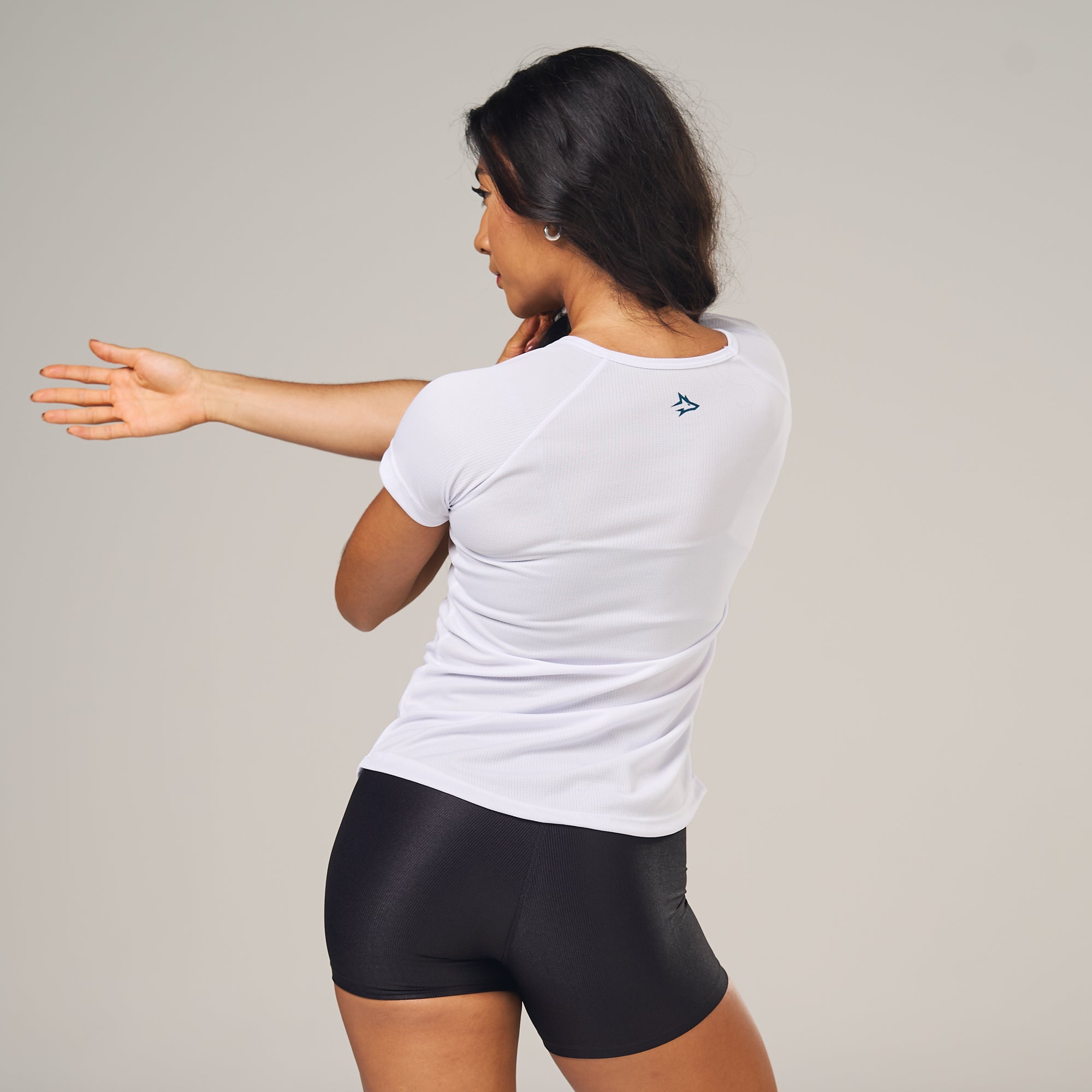 Camiseta Feminina Dry Fit New Lupus Back Branco