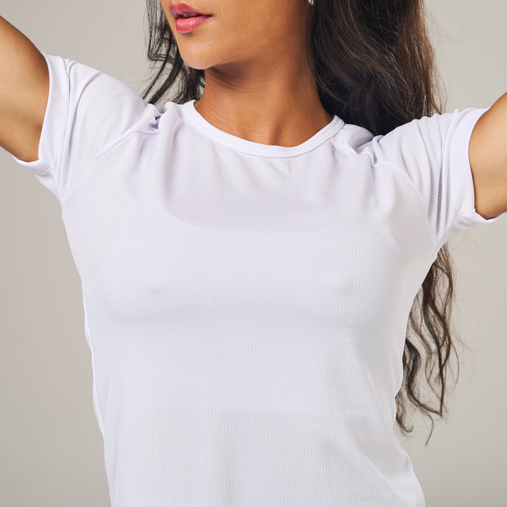 Camiseta Feminina Dry Fit New Lupus Back Branco