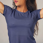 Camiseta Feminina Dry Fit New Lupus Back Marinho