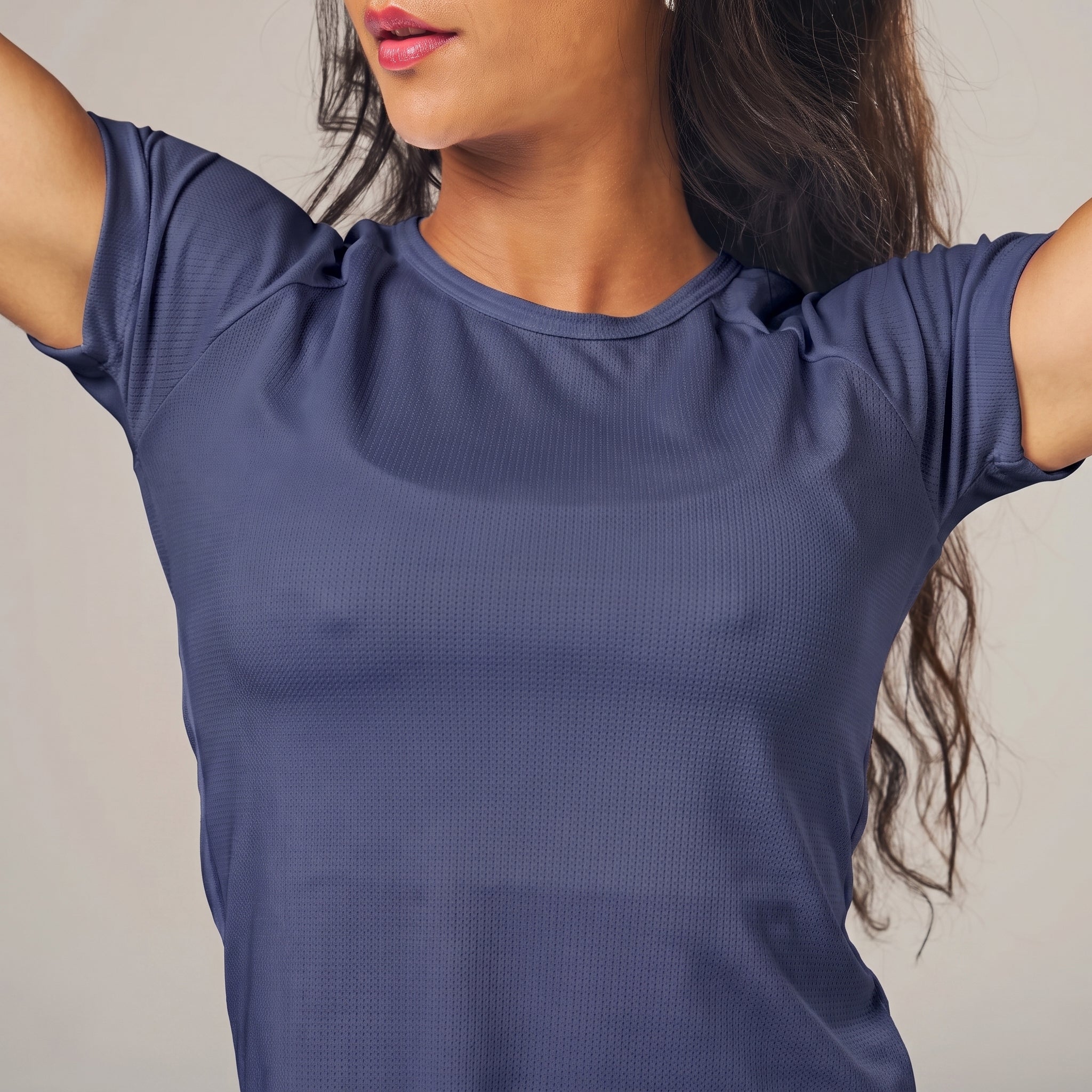 Camiseta Feminina Dry Fit New Lupus Back Marinho