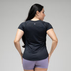 Camiseta Feminina Dry Fit New Lupus Back Preto