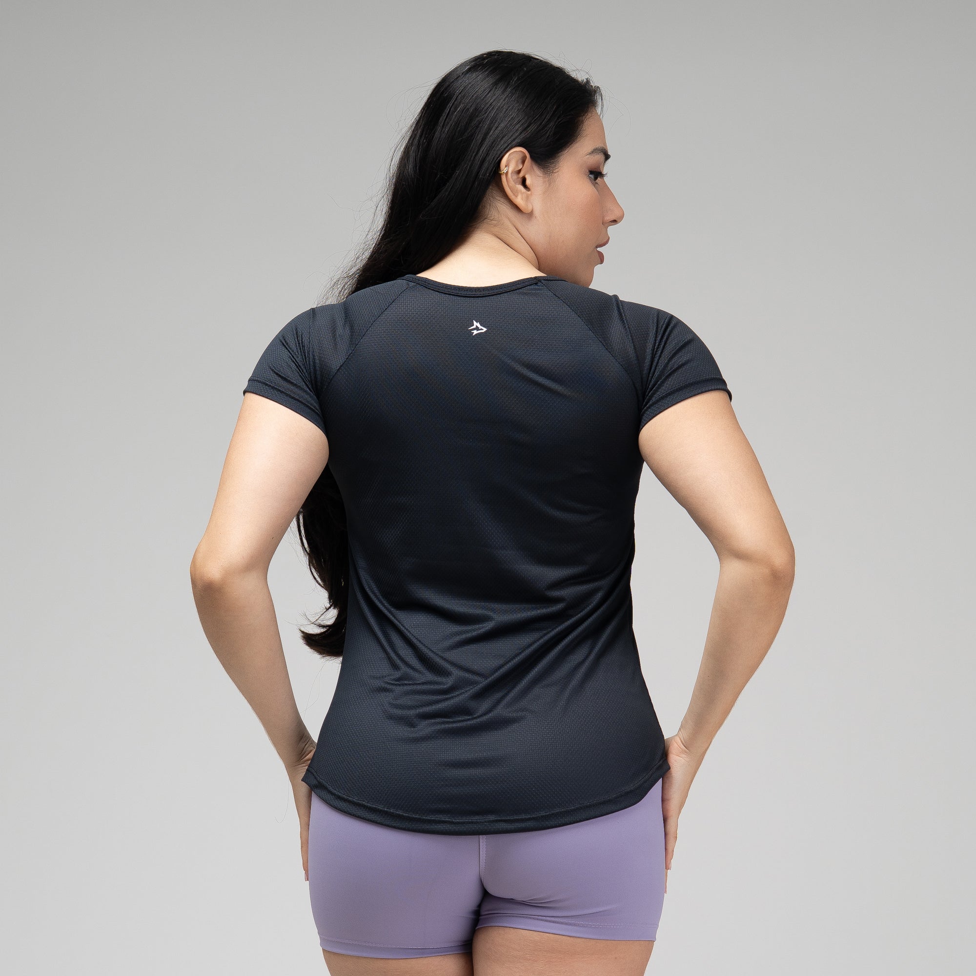 Camiseta Feminina Dry Fit New Lupus Back Preto