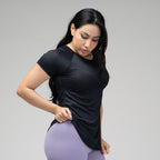 Camiseta Feminina Dry Fit New Lupus Back Preto