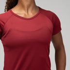 Camiseta Feminina Dry Fit New Lupus Back Vermelho Biking