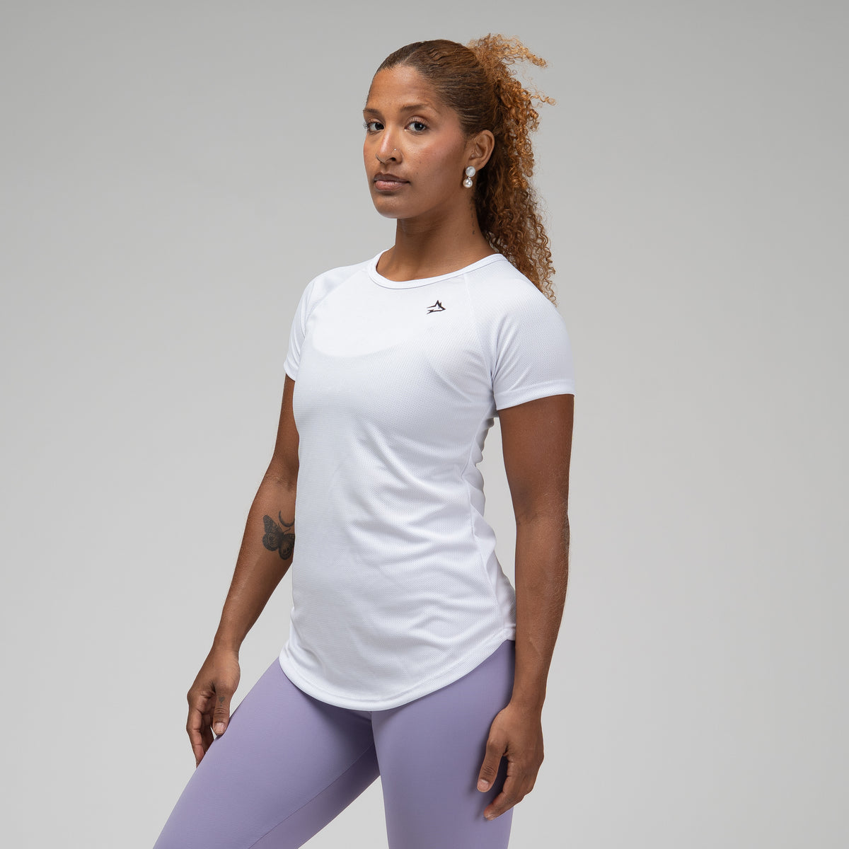 Camiseta Feminina Dry Fit New Lupus Branco