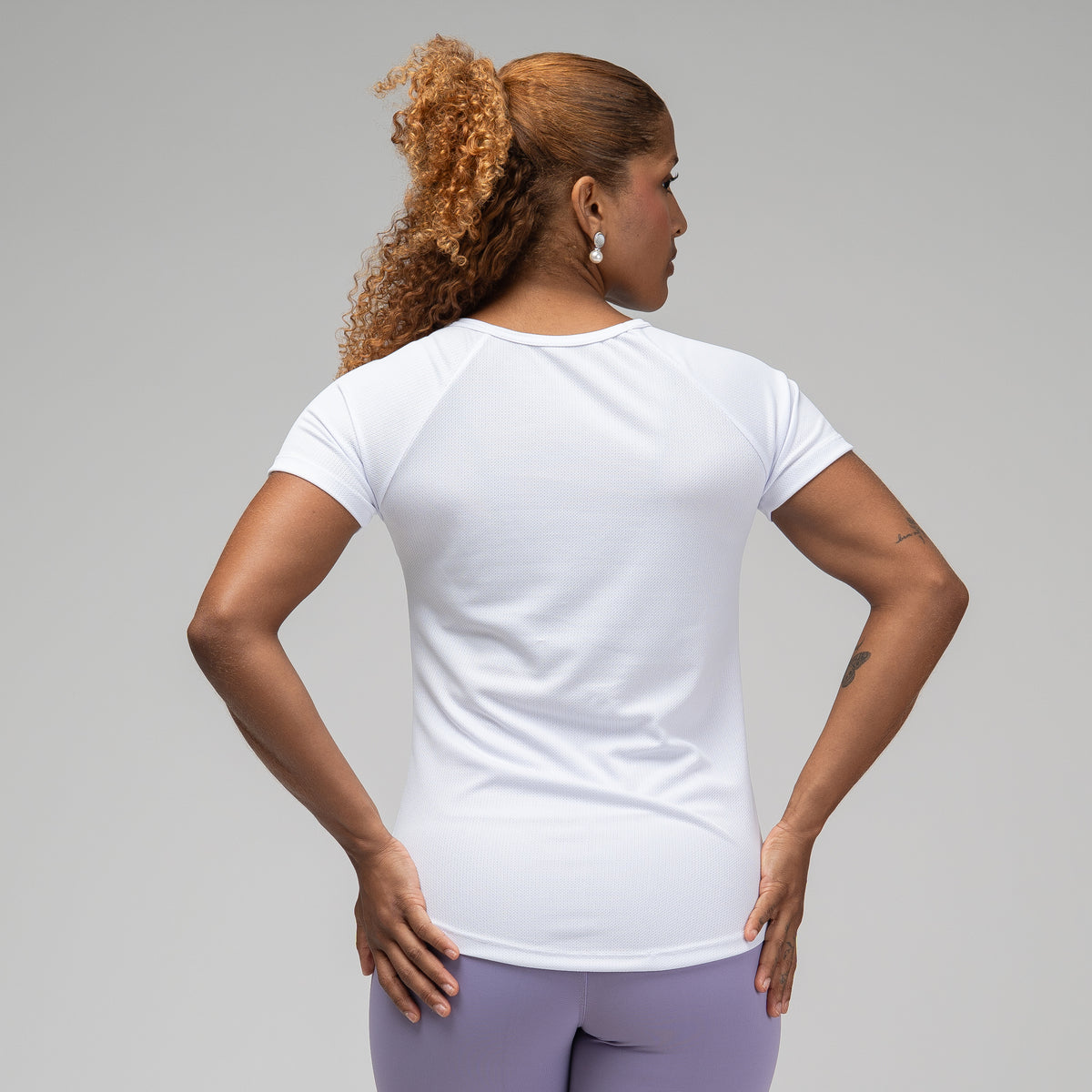 Camiseta Feminina Dry Fit New Lupus Branco