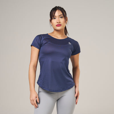 Camiseta Feminina Dry Fit New Lupus Marinho