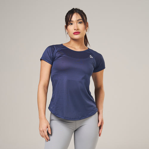 Camiseta Feminina Dry Fit New Lupus Marinho