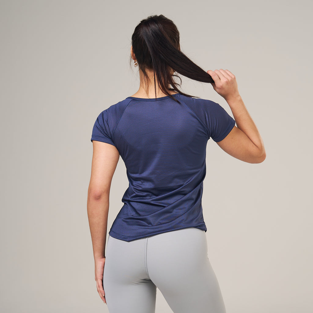 Camiseta Feminina Dry Fit New Lupus Marinho