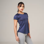 Camiseta Feminina Dry Fit New Lupus Marinho