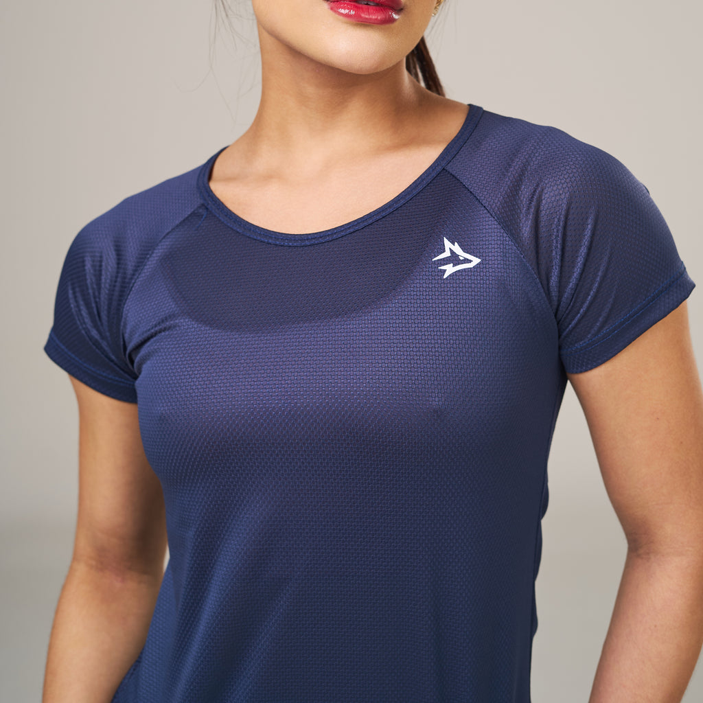 Camiseta Feminina Dry Fit New Lupus Marinho