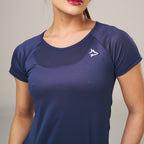 Camiseta Feminina Dry Fit New Lupus Marinho