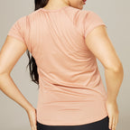Camiseta Feminina Dry Fit New Lupus Marrom Cappuccino