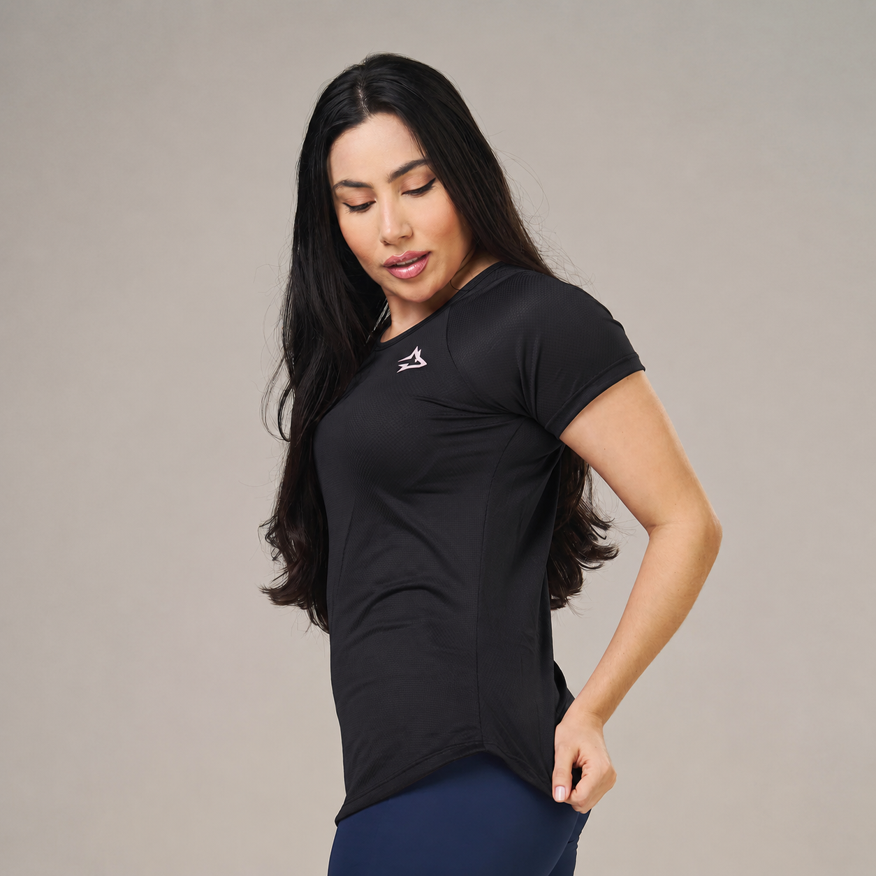 Camiseta Feminina Dry Fit New Lupus Preto