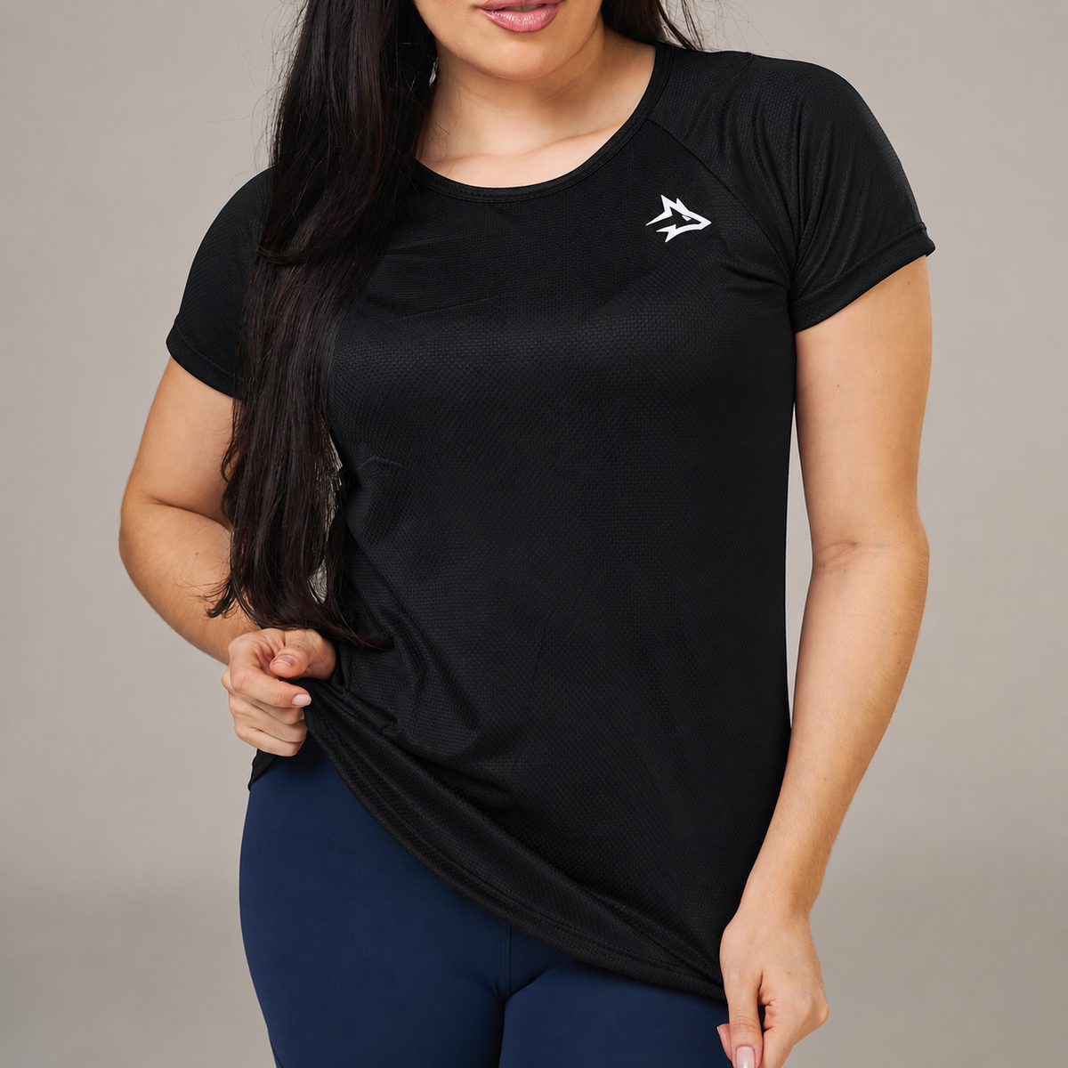 Camiseta Feminina Dry Fit New Lupus Preto