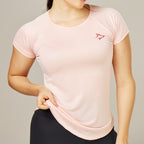 Camiseta Feminina Dry Fit New Lupus Rosa Claro