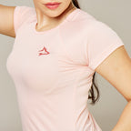Camiseta Feminina Dry Fit New Lupus Rosa Claro