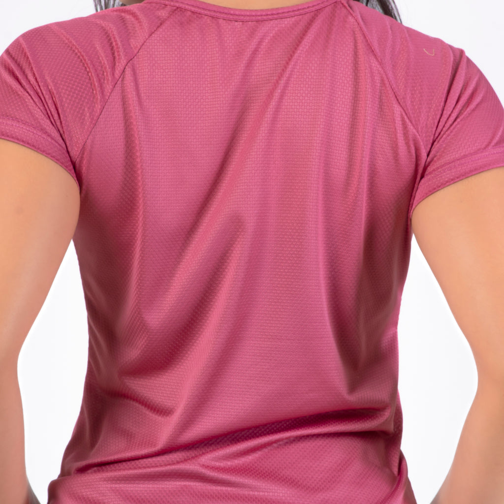 Camiseta Feminina Dry Fit New Lupus Rosa Rouge