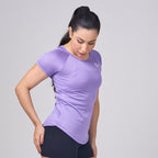 Camiseta Feminina Dry Fit New Lupus Roxo