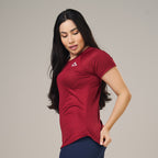 Camiseta Feminina Dry Fit New Lupus Vermelho Biking
