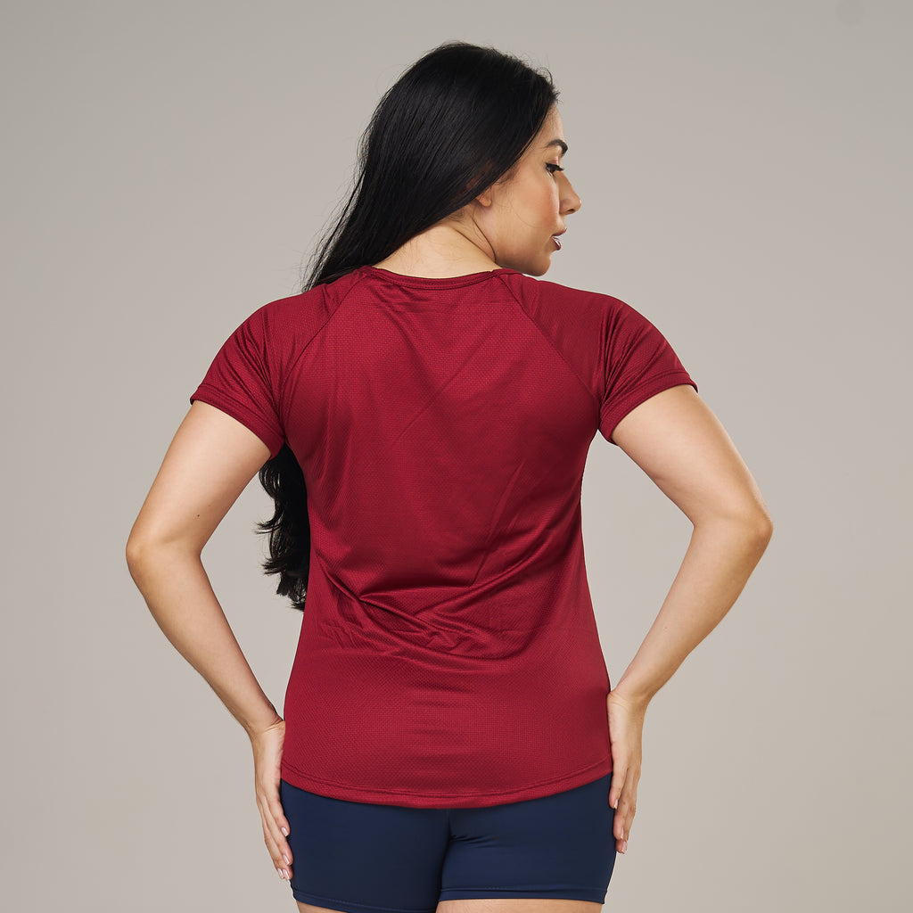 Camiseta Feminina Dry Fit New Lupus Vermelho Biking