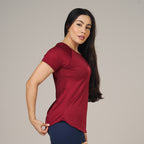 Camiseta Feminina Dry Fit New Lupus Vermelho Biking