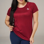 Camiseta Feminina Dry Fit New Lupus Vermelho Biking