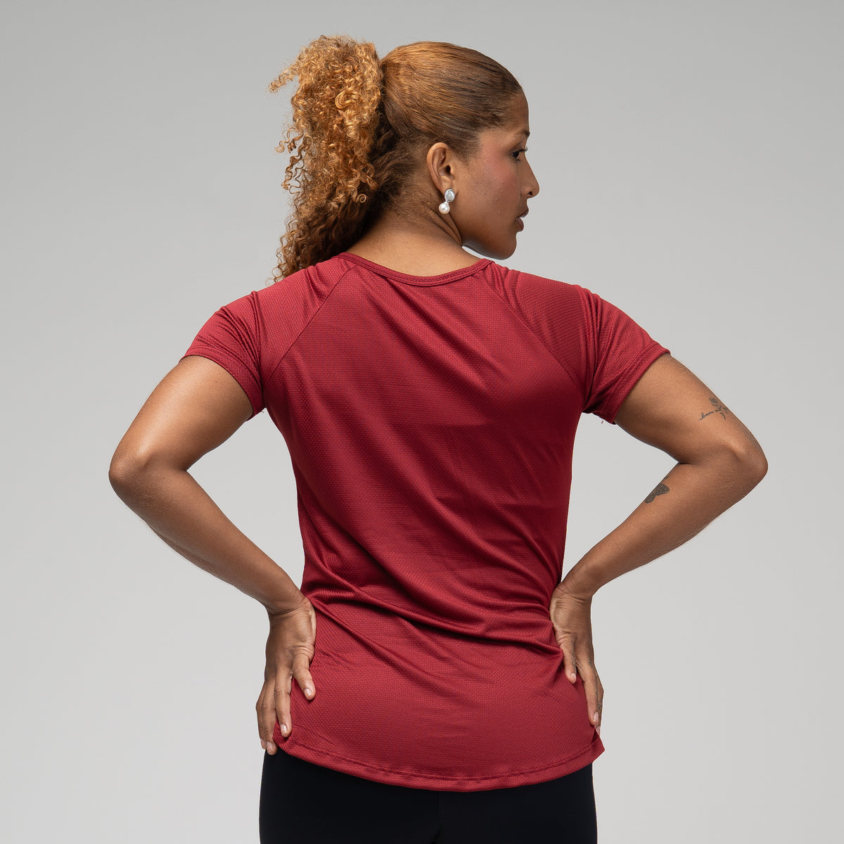 Camiseta Feminina Dry Fit New Lupus Vermelho Biking
