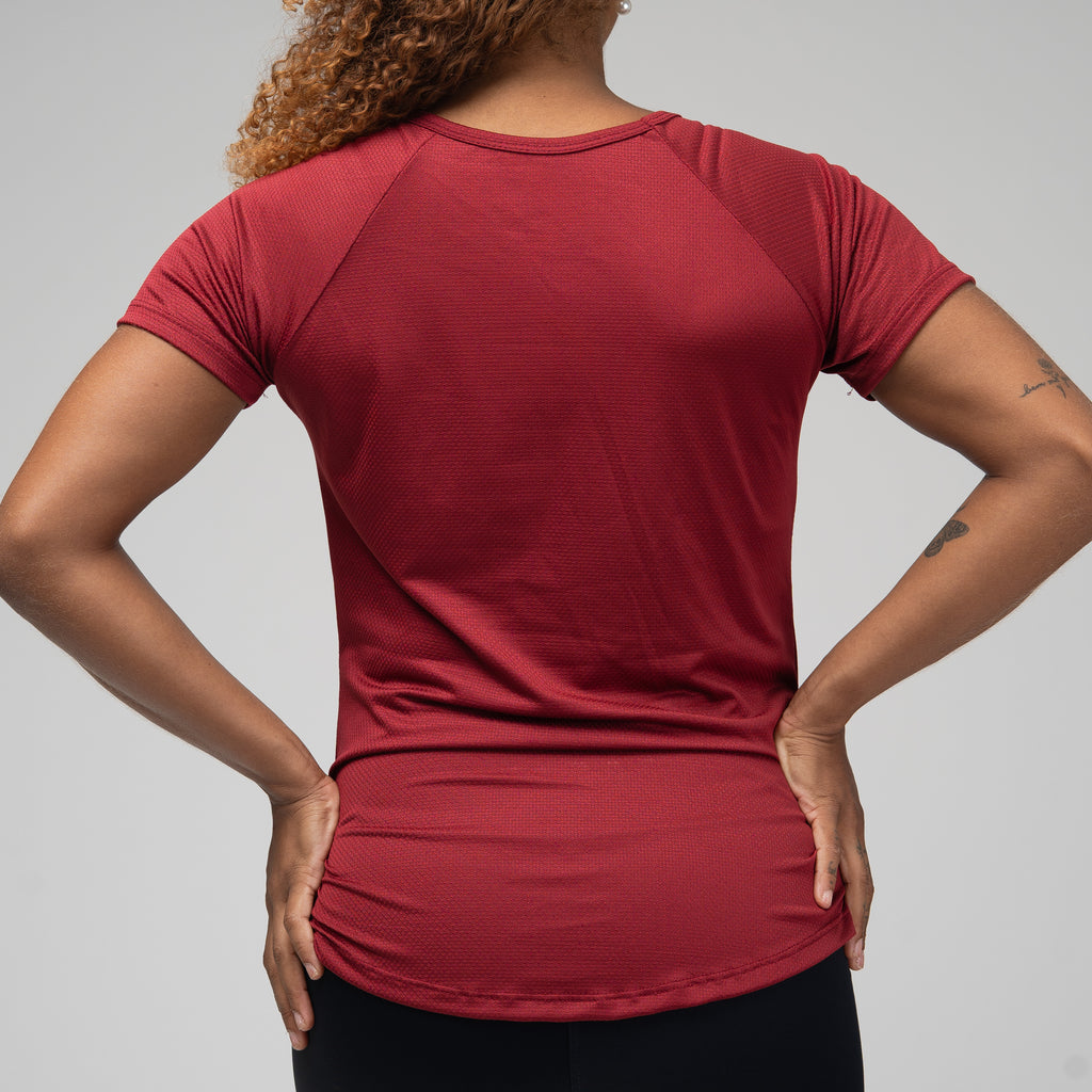 Camiseta Feminina Dry Fit New Lupus Vermelho Biking