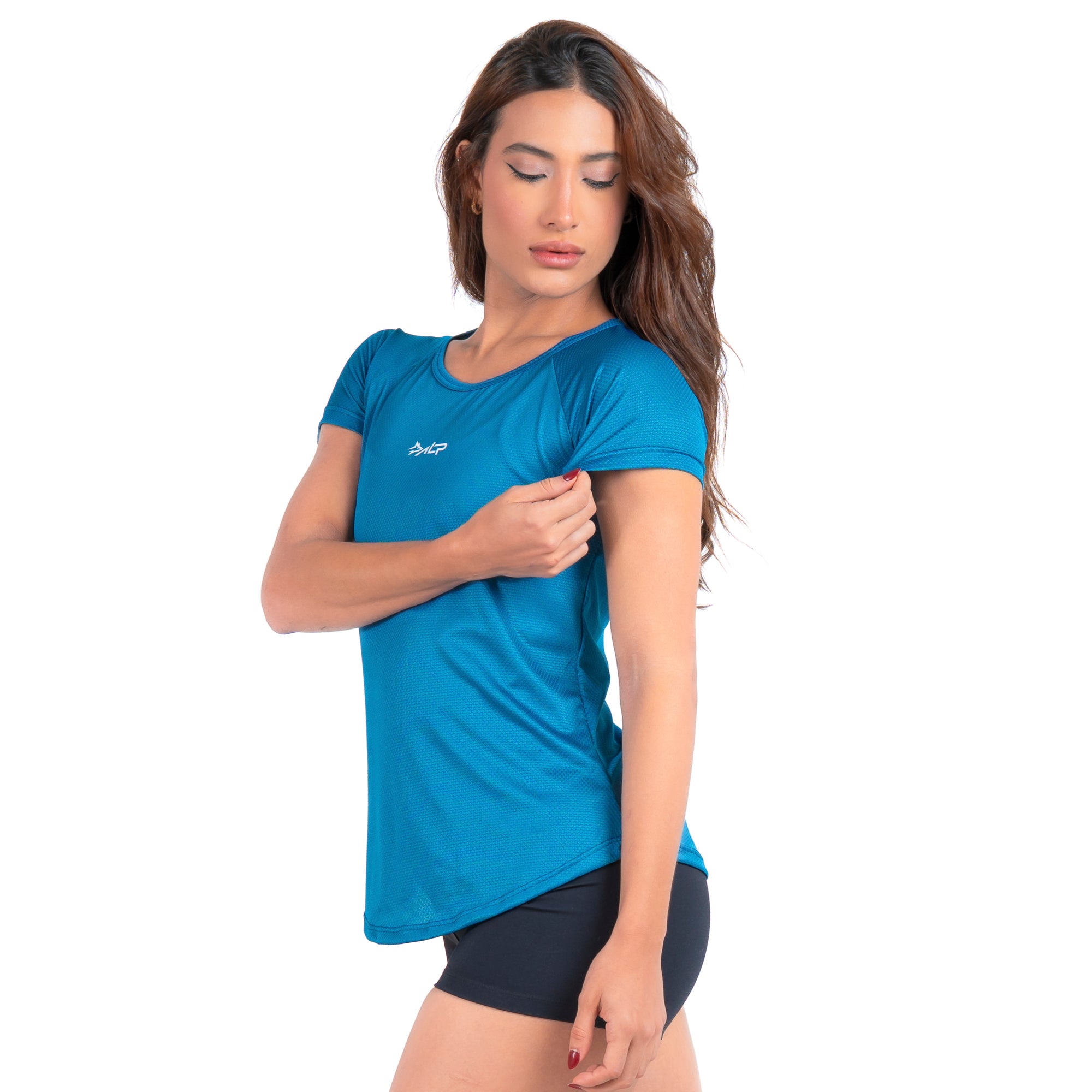 Camiseta Feminina Dry Fit New Tenacity Azul Safira