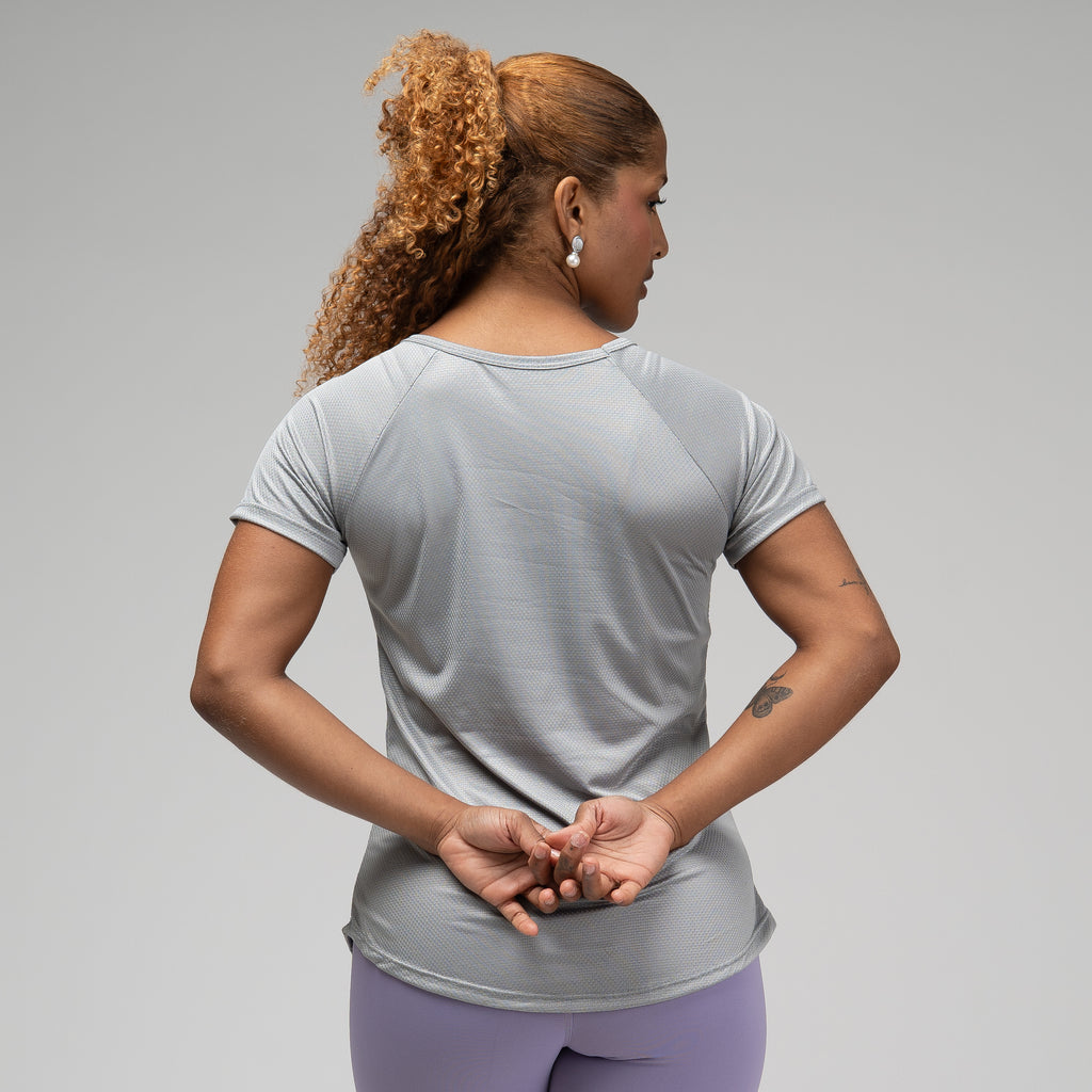 Camiseta Feminina Dry Fit New Tenacity Cinzinho
