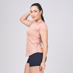 Camiseta Feminina Dry Fit New Tenacity Marrom Cappuccino