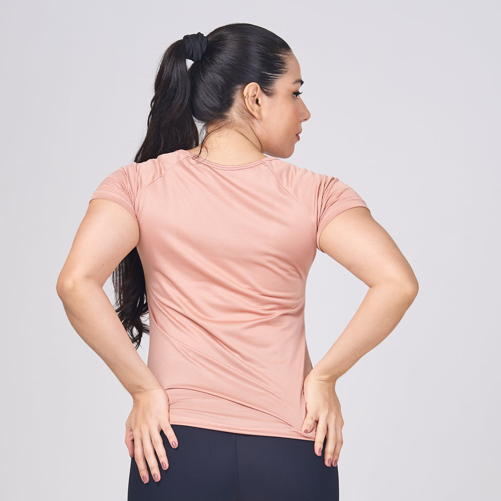 Camiseta Feminina Dry Fit New Tenacity Marrom Cappuccino