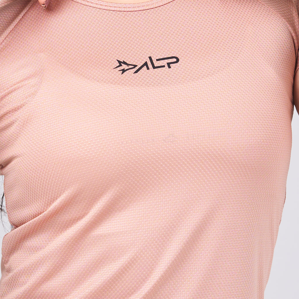 Camiseta Feminina Dry Fit New Tenacity Marrom Cappuccino