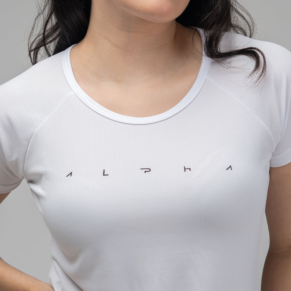 Camiseta Feminina Dry Fit Space Horizon Branco