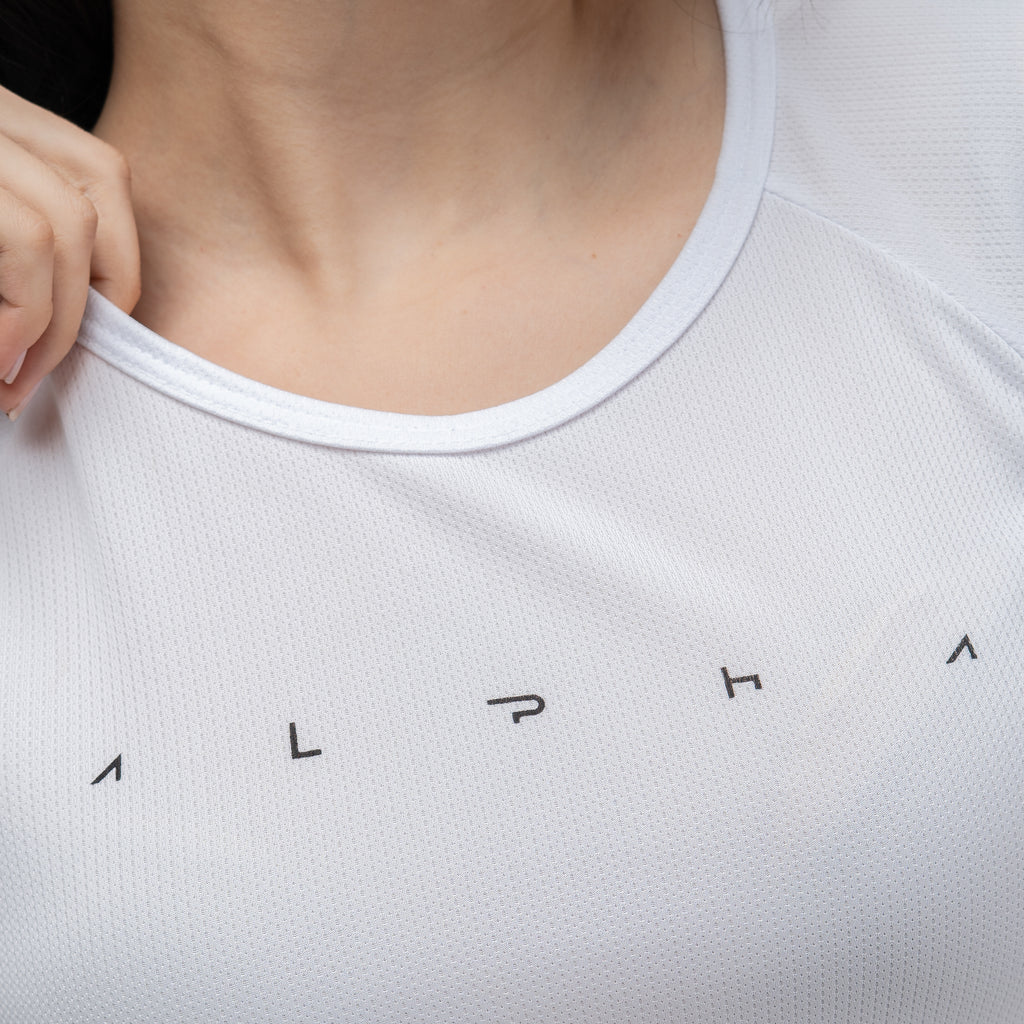 Camiseta Feminina Dry Fit Space Horizon Branco