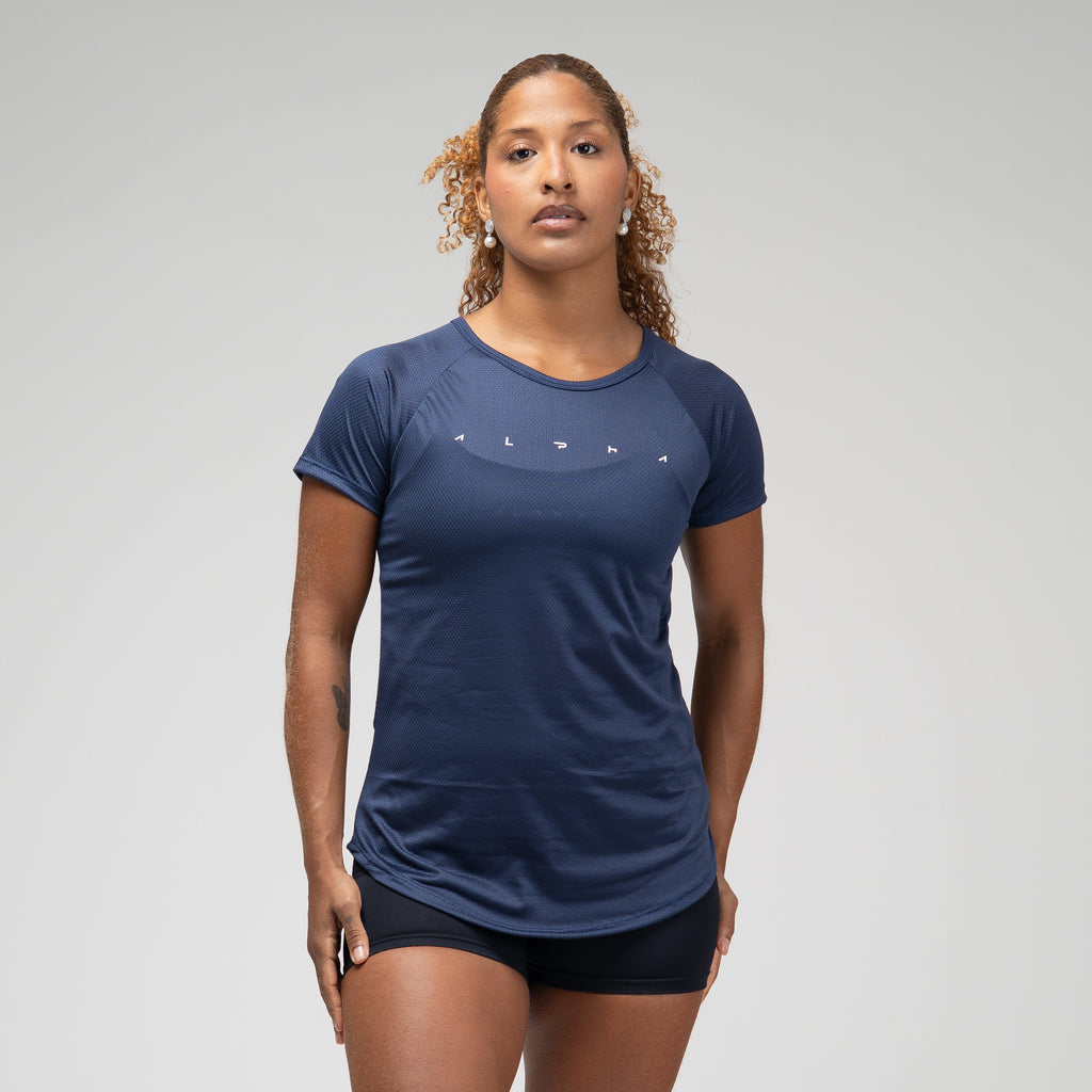 Camiseta Feminina Dry Fit Space Horizon Marinho