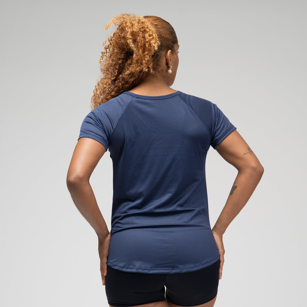 Camiseta Feminina Dry Fit Space Horizon Marinho