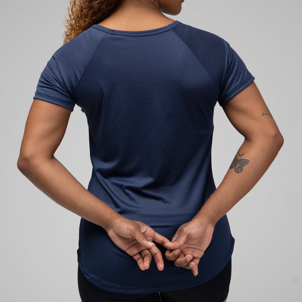 Camiseta Feminina Dry Fit Space Horizon Marinho