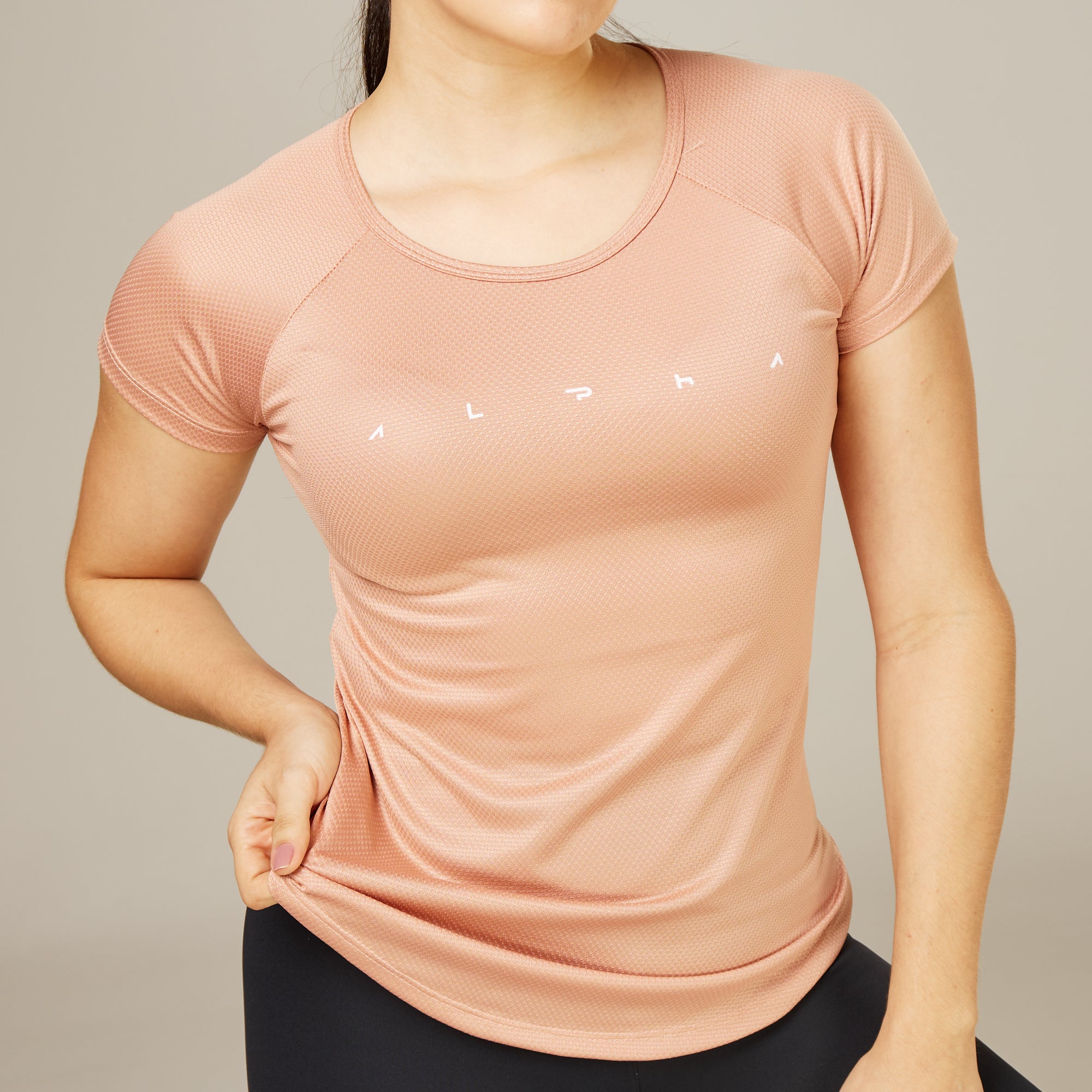 Camiseta Feminina Dry Fit Space Horizon Marrom Cappuccino