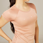 Camiseta Feminina Dry Fit Space Horizon Marrom Cappuccino